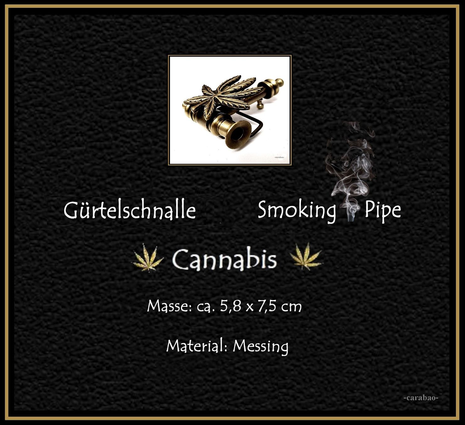 Boucles de ceinture: Gürtelschnalle / Smoking Pipe – Neuf (Voir description) à Winterthur par -carabao- 9