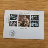 FDC Mit Kleinbogen Musik I Sverige 1983