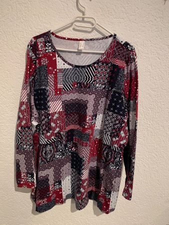 Shirt mit Muster Gr. 56 / XXL