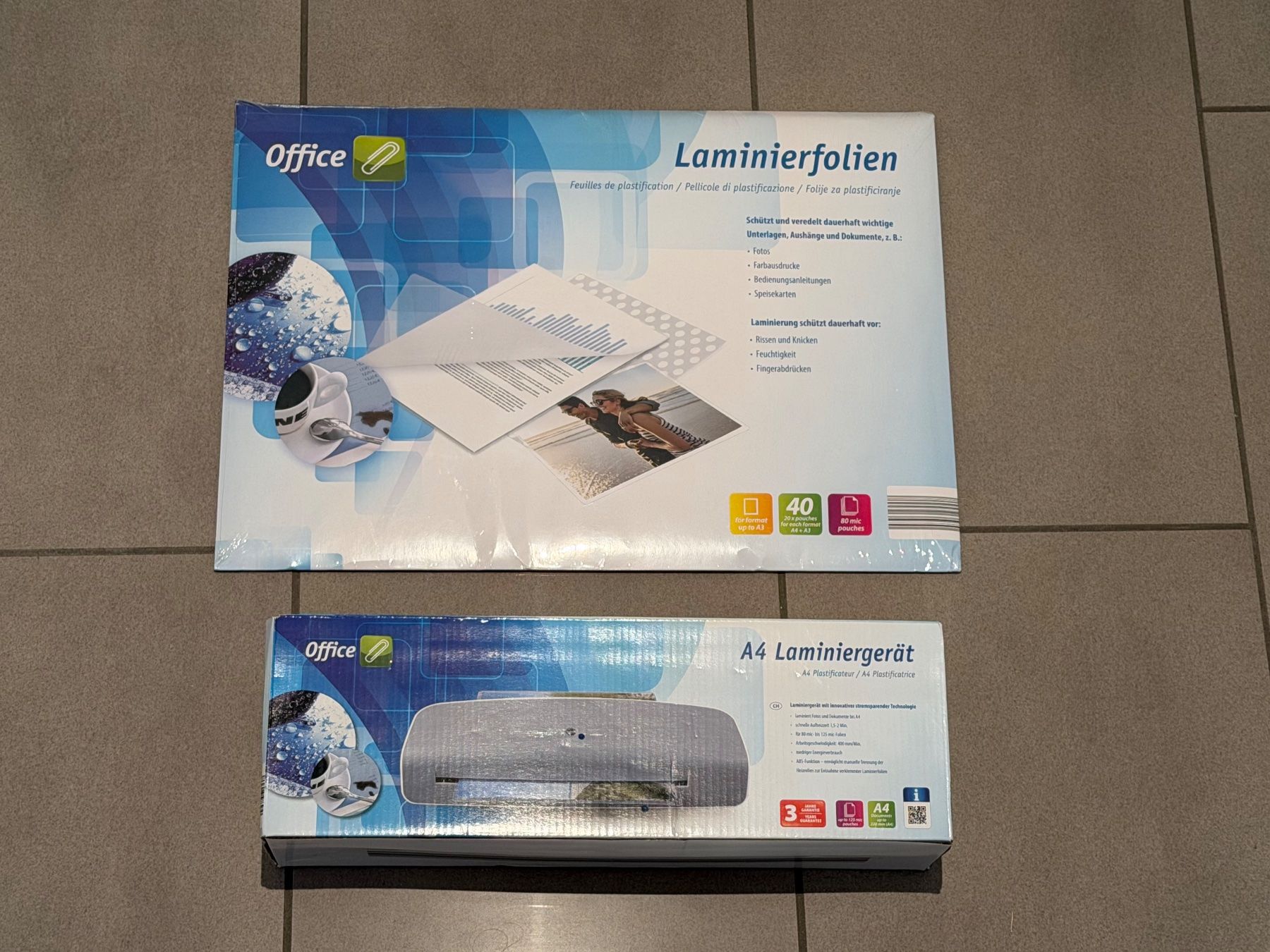 Plastifieuses: Plastifieuse A4 Office et films de plastification – Neuf avec emballage d'origine à Biel/Bienne par Nlac