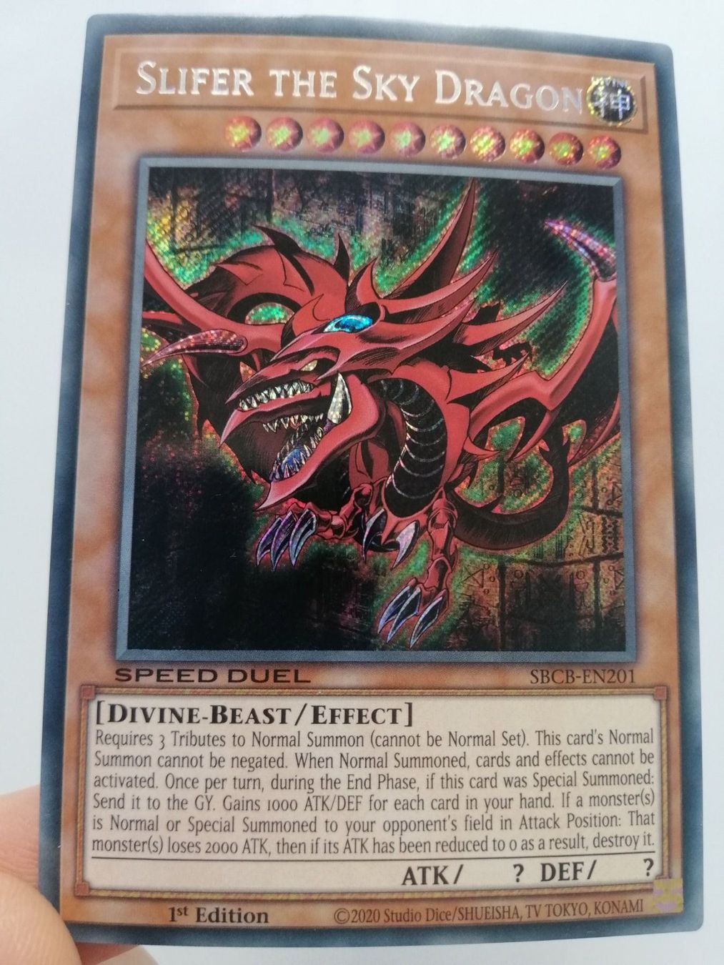 Yugioh Carte collezionabili: Slifer the Sky Dragon Secret 1.Edition – Nuovo (secondo la descrizione) da Boswil venduto da ShoppingCenterCity 5