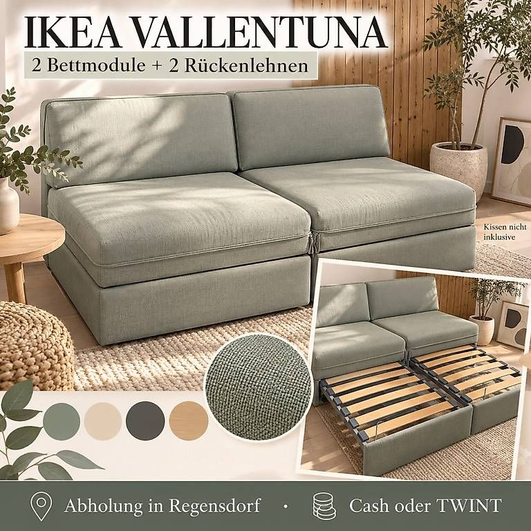 Divani: Vallentuna Bettsofa Ikea – Usato da Regensdorf venduto da KlangderWolken