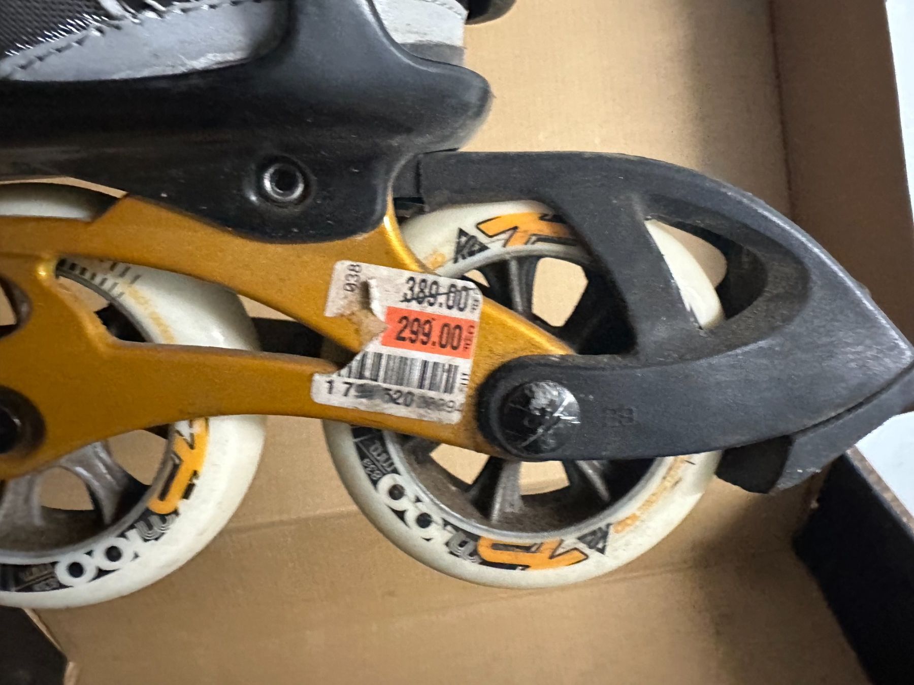 K2 Pattini in linea & Pattini a rotelle: Inlineskates Mach100 schwarz gold Grösse 44.5 – Usato da Bülach venduto da eugig5 2