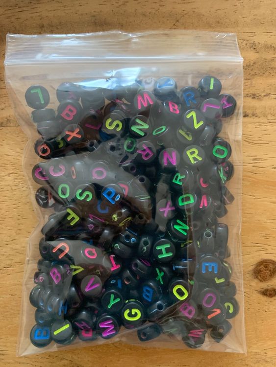 Acryl-Buchstaben-Perlen – 1000 Stück, 6x6 Mm, Bunt, Für Freundschaftsarmbänder & Schmuck