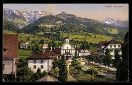 AK Sachseln, Ortsansicht mit Kirche