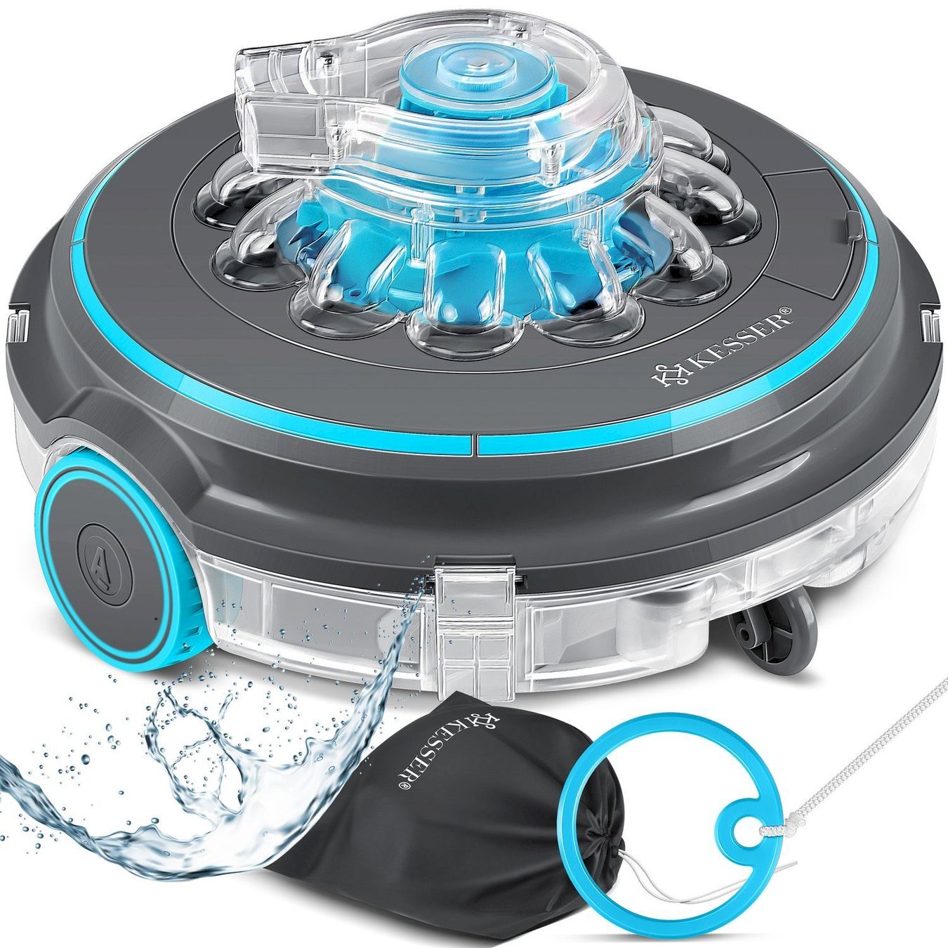 Piscine: KESSER Aqua-9000 Akku-Poolroboter 45m² – Nuovo e nell'imballaggio originale da Bottighofen venduto da zaap