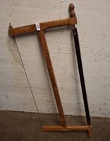 Holzbügelsäge, Holzspannsäge, Handsäge vintage