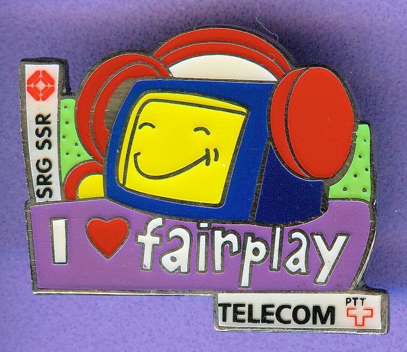 Placchette & Badge: PTT   TELECOM  fairplay – Usato da Winterthur venduto da Sammleroase