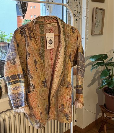 Vintage Kantha jacket Patchwork Kantha Jacket, Hand Stitch