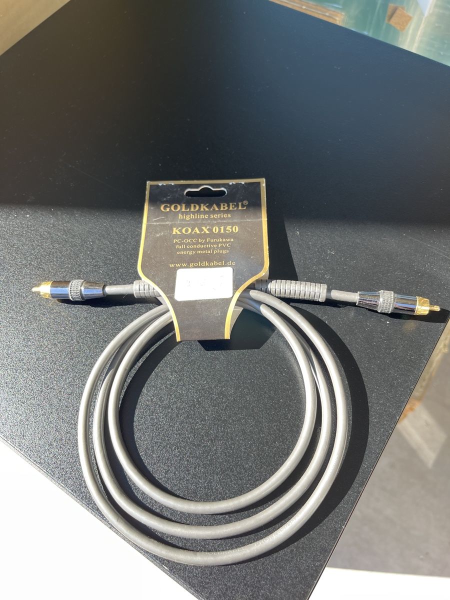 Profigold Kabel: Koax-Kabel Gold Goldkabel 150cm – Neu und originalverpackt aus Oberwil b. Zug von DeineWunderkammer
