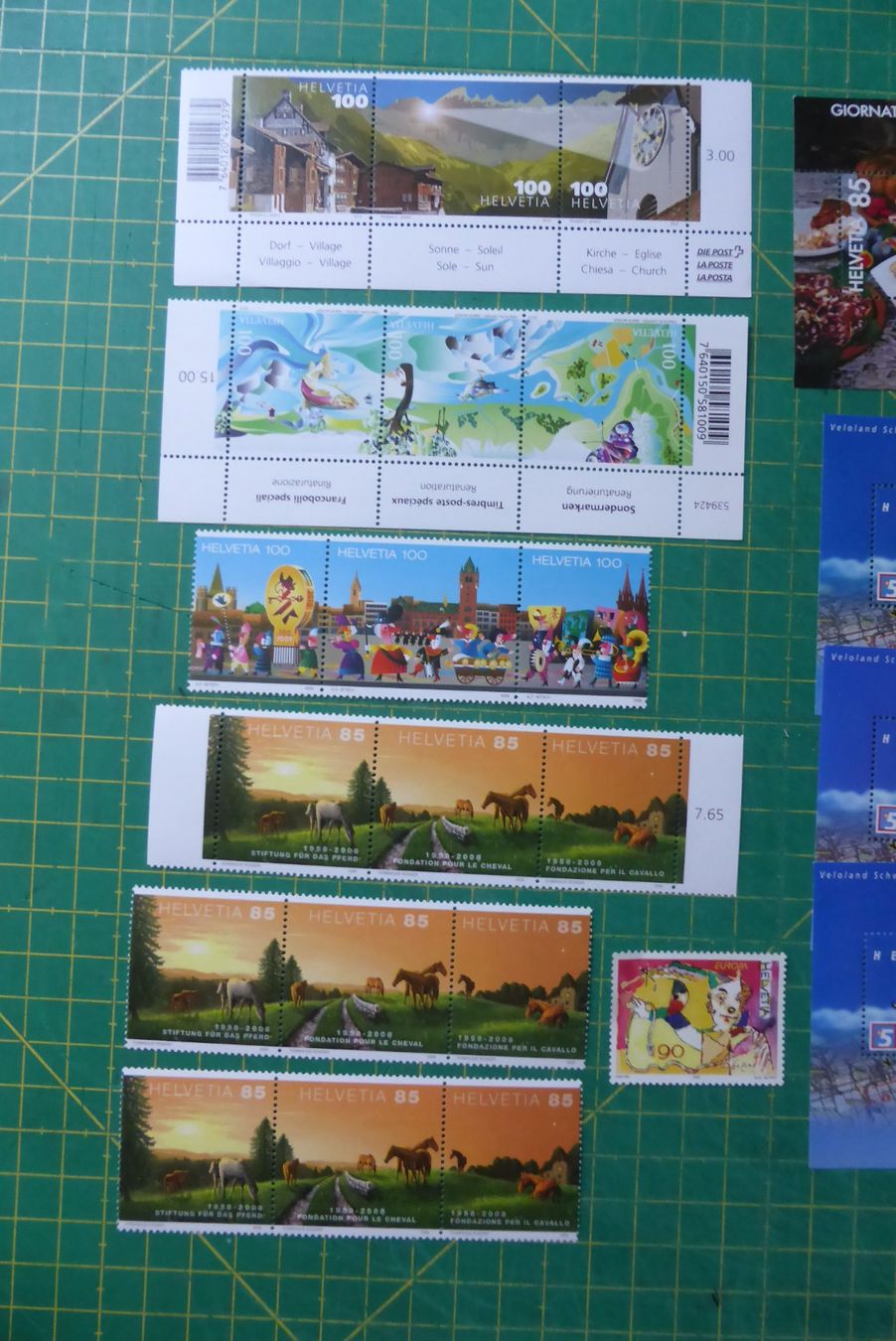 Alle Briefmarken: CH - Frankatur - Biefmarken Wert Fr. 30.- – Neu (gemäss Beschreibung) aus Brunnadern von vapiano 1