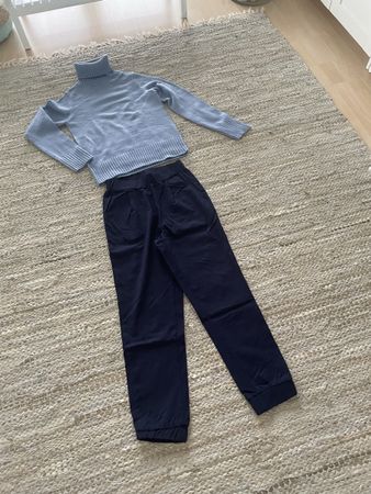 Damen Pullover und Hose blau dunkelblau. Gr. S. Alles neu 