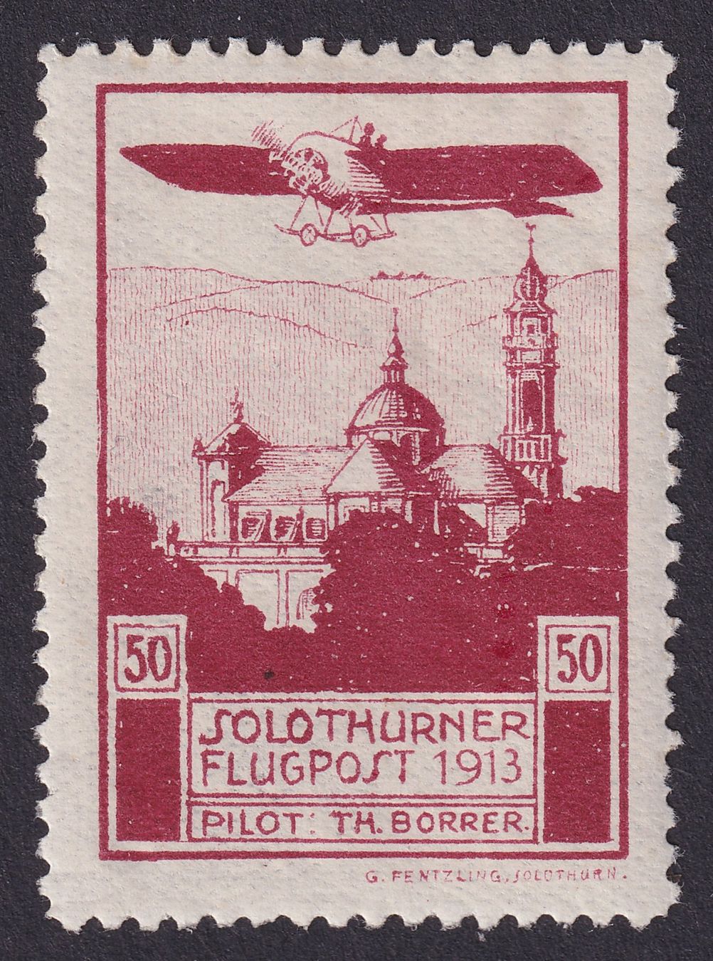 Tutti i francobolli: Flug-Vorläufer XI Solothurn ungebraucht * – Usato da Ebikon venduto da SilvioFreund