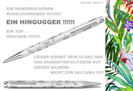 890.017 Flowers Platin * Ecridor Kugelschreiber Caran d'Ache