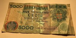 Ghana 5000 Cedis 1997