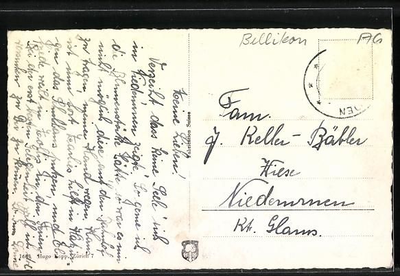 Cartes postales: Bellikon /Aarg., Ortspartie mit Kirche – D'occasion à Berlin par bartko-reher 1