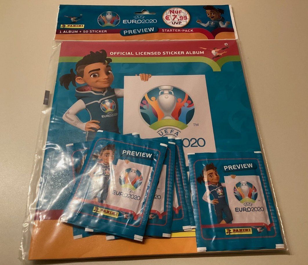 Panini Album: 2020 panini euro 2020 starter pack – Nuovo e nell'imballaggio originale da Oberglatt ZH venduto da paninistickersworld