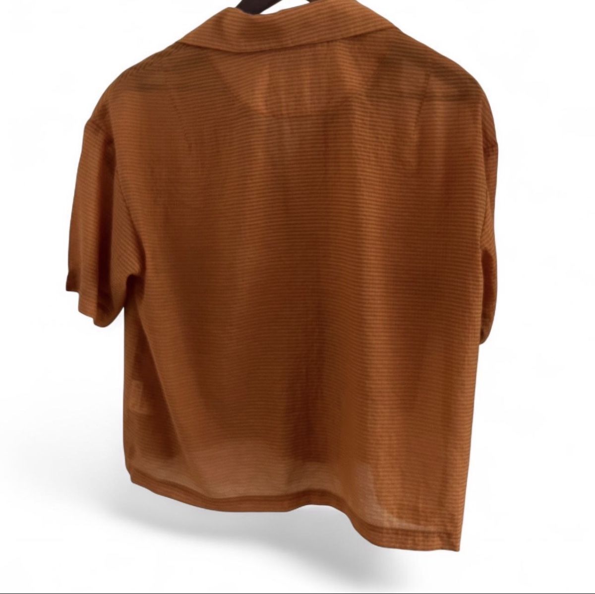 Camicette: KLOKE Bluse, Orangebraun, Gr. XS, Kurzarm – Usato da Basel venduto da A-Z-B 2