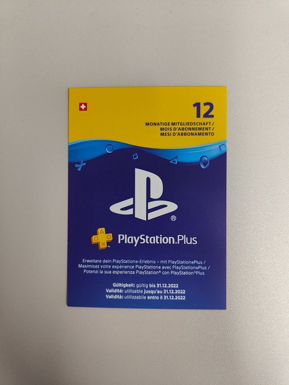 Sony playstation plus 12 monate kaufen auf ricardo