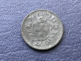 1 Rappen 1946 ungereinigt