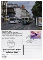 Lausanne St-Paul Post Bahn LEB Bt 151 Trolleybus TL NAW 788