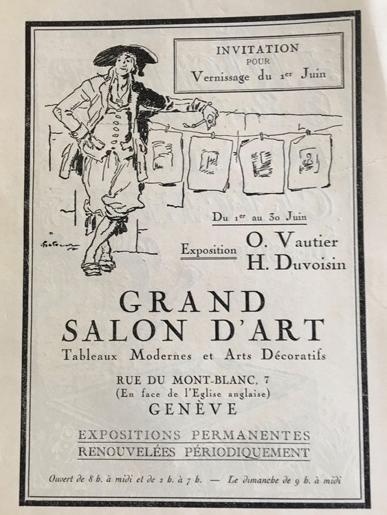 2x Vintage Reklame, Genève, Grand Salon / Art Industrie,1916 (Gebraucht ...
