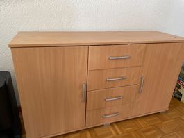 Sideboard Buche 4 Schubladen 2 Tueren gebraucht