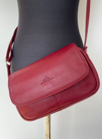 Leder-Tasche dunkelrot (Bruno Rossi)