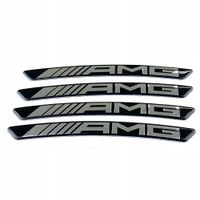 4 Stück Mercedes Benz AMG Felgen Aufkleber Logo Sticker 3D