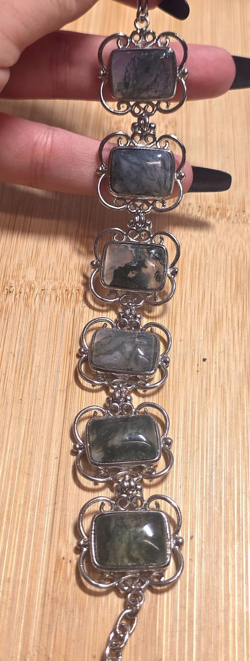Minerali & Pietre curative: Moosachat Edelstahl Armband C – Nuovo e nell'imballaggio originale da Matzingen venduto da Shay_Crystalz 2