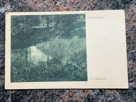 Ansichtskarte Sommermorgen, von A. Kauffmann gelaufen 1921