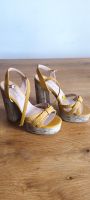 Sandalen Love You Sole gelb Korkabsatz Grösse 36 neu