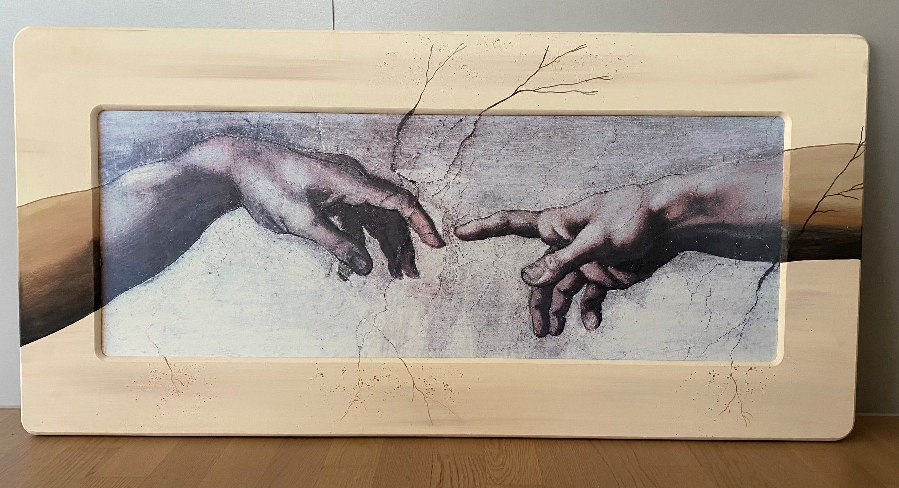 Dipinti: Gemälde 55x116cm "die Erschaffung Adams" – Usato da Reichenburg venduto da Noxima