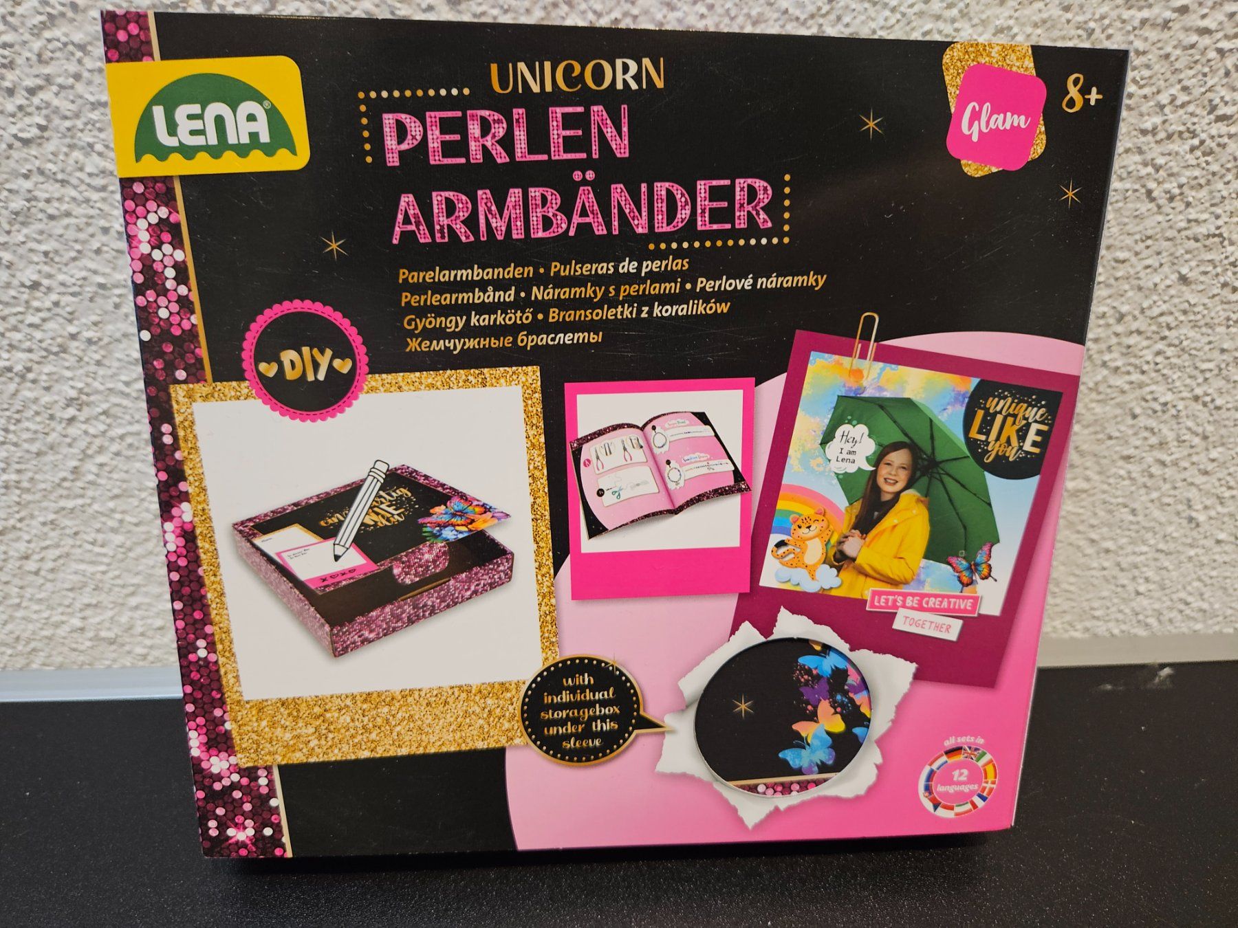 Bastelsets: Neu - Lena - Bastelbox Unicorn Perlen Armbänder – Neu und originalverpackt aus Dagmersellen von Jarsetz_Restposten 1