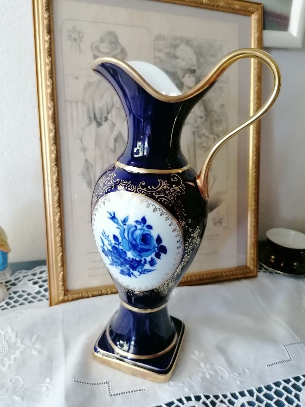 KPM Vasen & Gefässe: Kobalt Krug Vase, Royal KPM – Gebraucht aus Aegerten von Jos_zem 4