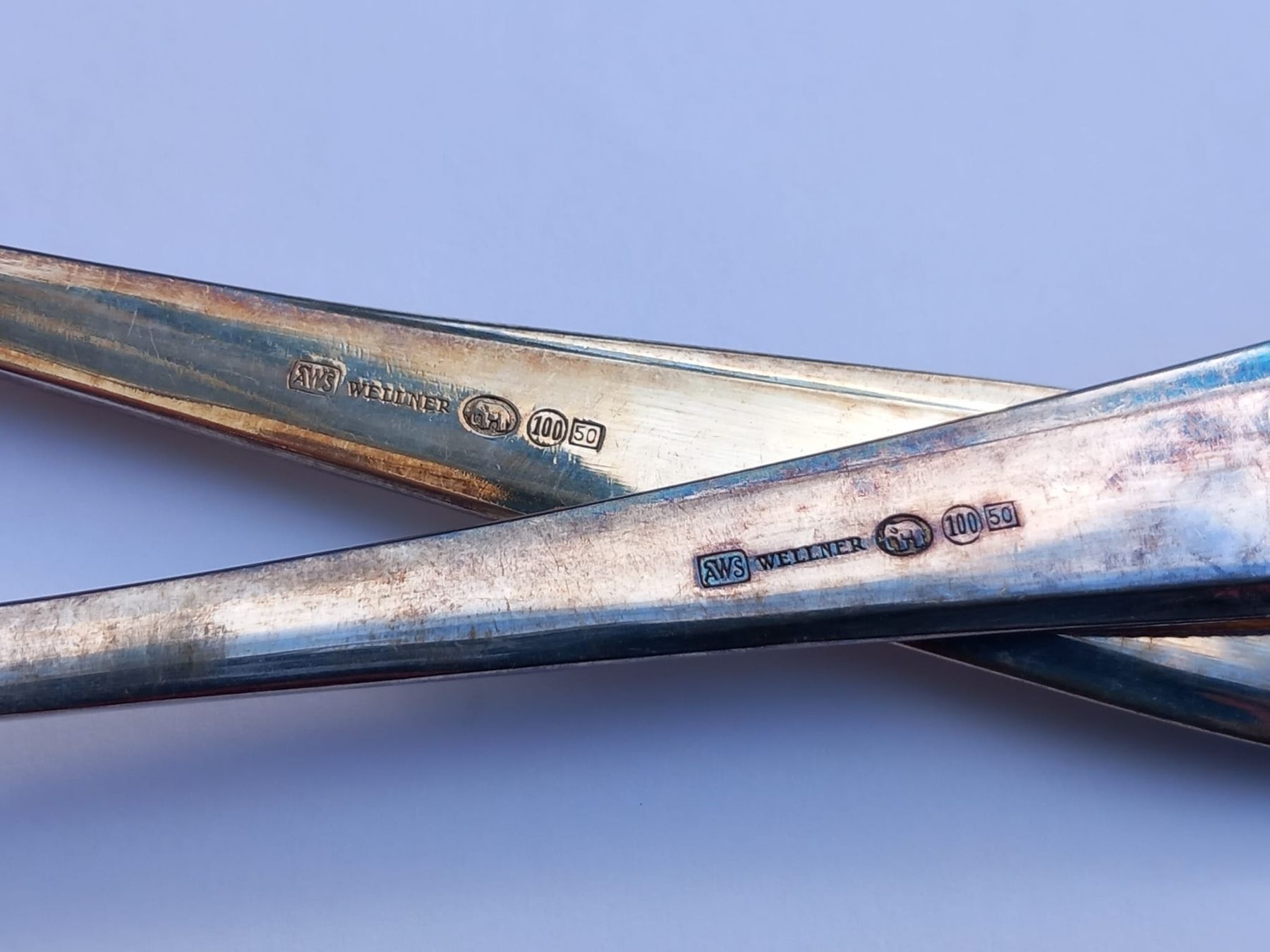 Cuillères: 5 Antike Versilberte  Suppenlöffel von Hartglanz , Wellner – D'occasion à Winterthur par Jopf1 4