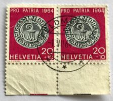 Nr B 120 Paar mit Vollstempel