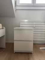 Nachttisch mit 2 Schubladen, IKEA MALM, weiss, 40x55 cm