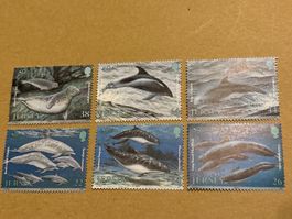 6 Jersey Delphin & Wal *Neu* Briefmarken