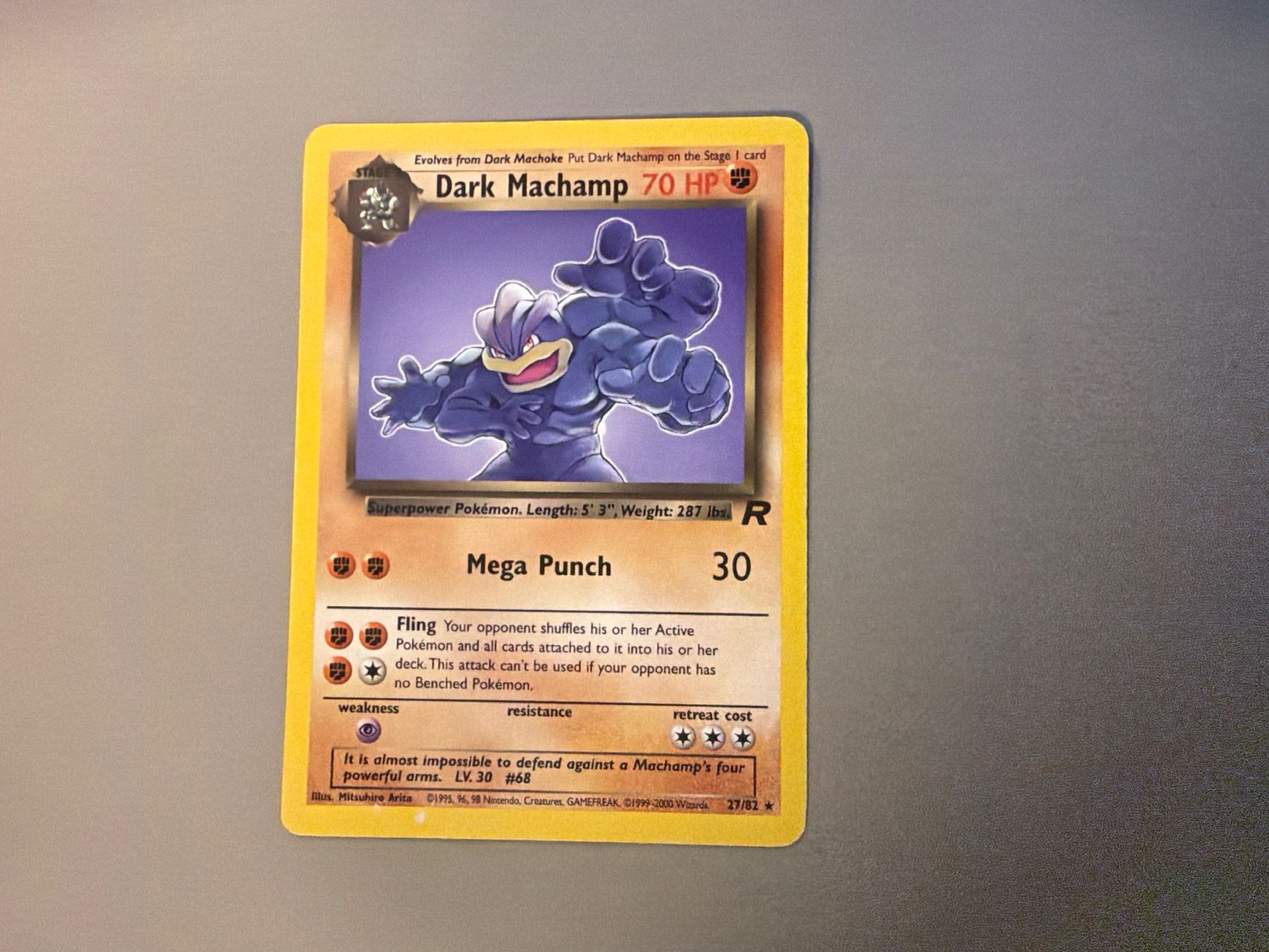 Pokémon Carte collezionabili: Dark Machamp / Machoke / Machop - Team Rocket – Usato da Kehrsatz venduto da Riyouu 1