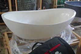 Badewanne Freistehend Wanne Terrazzo Steinwanne Becken Basin