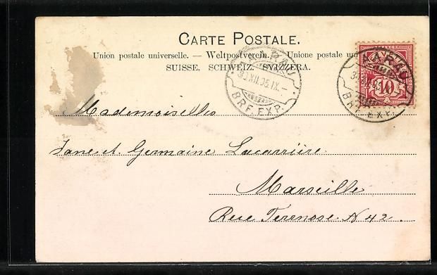 Cartes postales: Aarau, Strassenpartie mit Coiffeur E. Ha – D'occasion à Berlin par bartko-reher 1