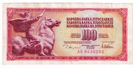 Banknote Jugoslawien 100 dinara 1978