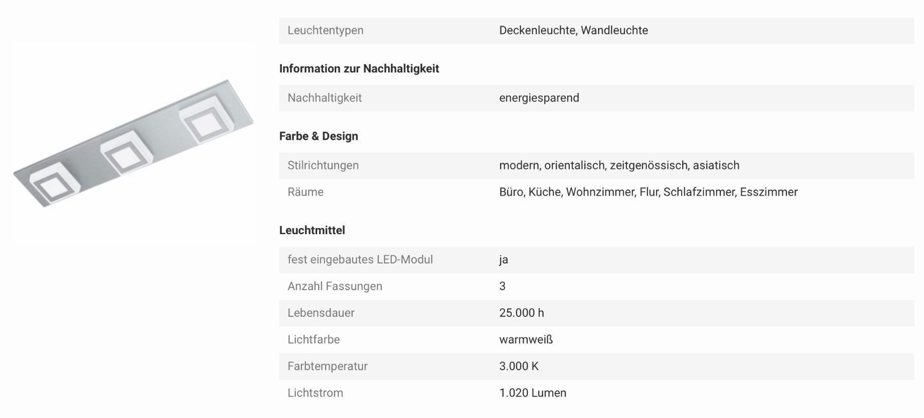 Eglo Lampadari & plafoniere: Deckenlampe MASIANO – Nuovo e nell'imballaggio originale da Müllheim Dorf venduto da Midata 6