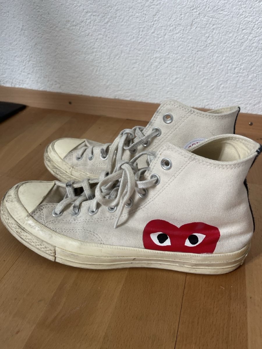 Comme Des Garcons Scarpe da uomo: Converse Play Comme des Garçons Chuck Taylor Gr. 41 – Usato da Bern venduto da isabel70