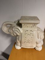 Vintage Elefanten - Beistelltisch/Hocker, Keramik, Top! (53)
