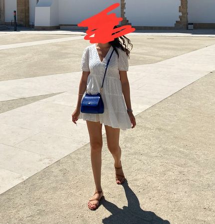 Zara Babydoll White summer dress