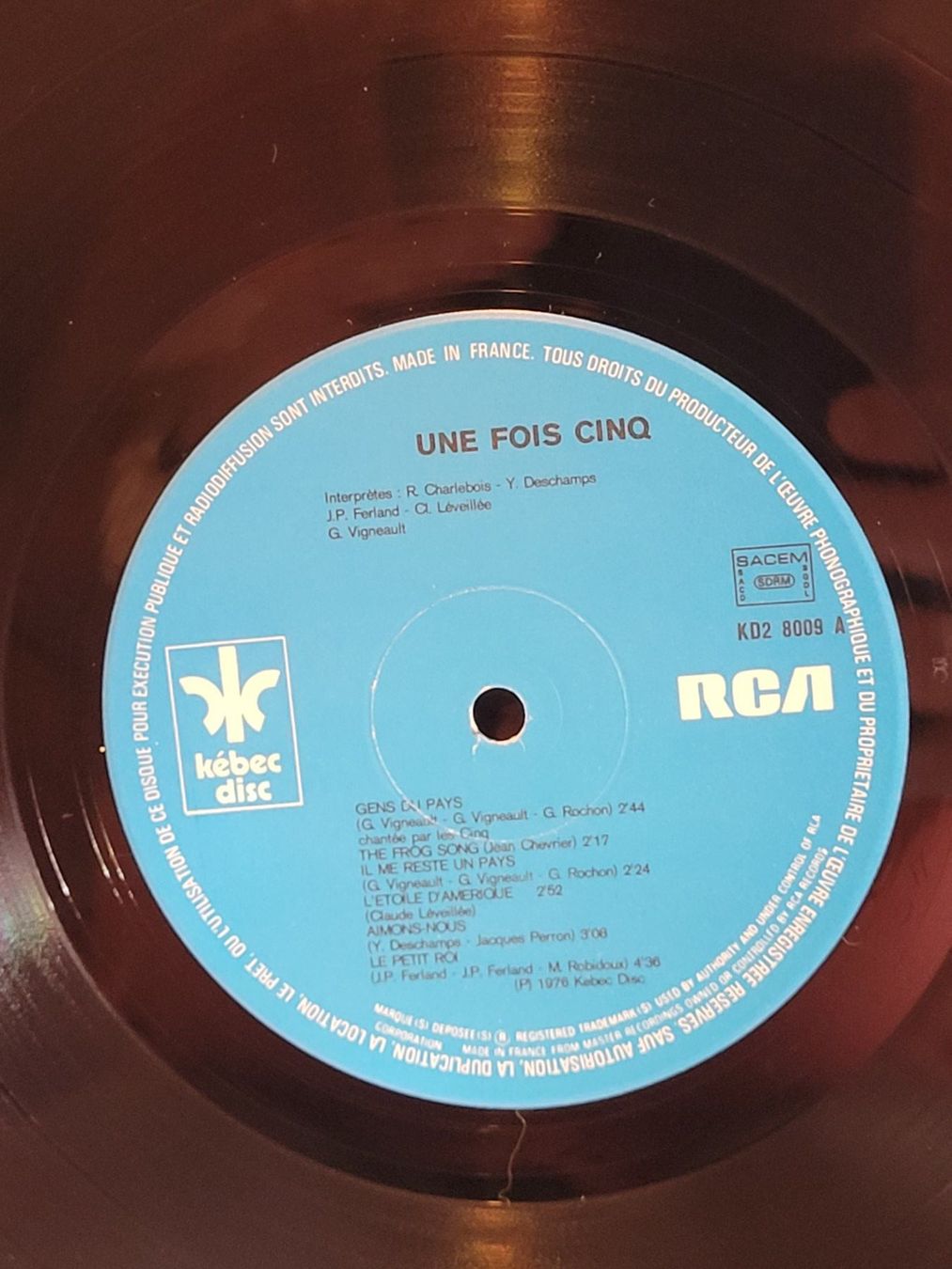 Schallplatten: Vinyle 1 FOIS 5  - Spectacle 1976 - Excellent état – Gebraucht aus La Chaux-de-Fonds von reu_kx5l 3