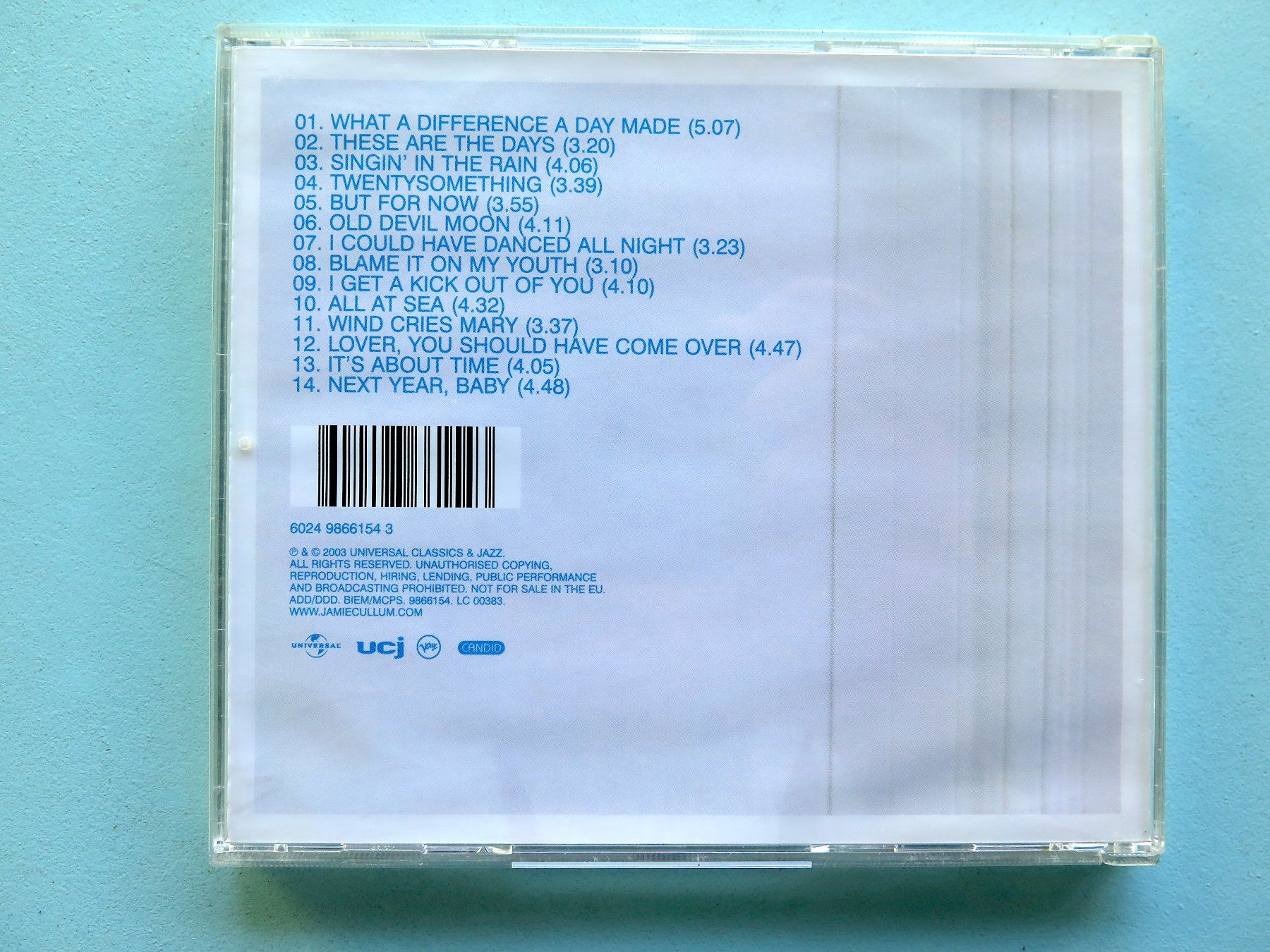 CD: (p) CD JAMIE CULLUM: Twenty something. 2003 – Usato da Bern venduto da Balzamico 1