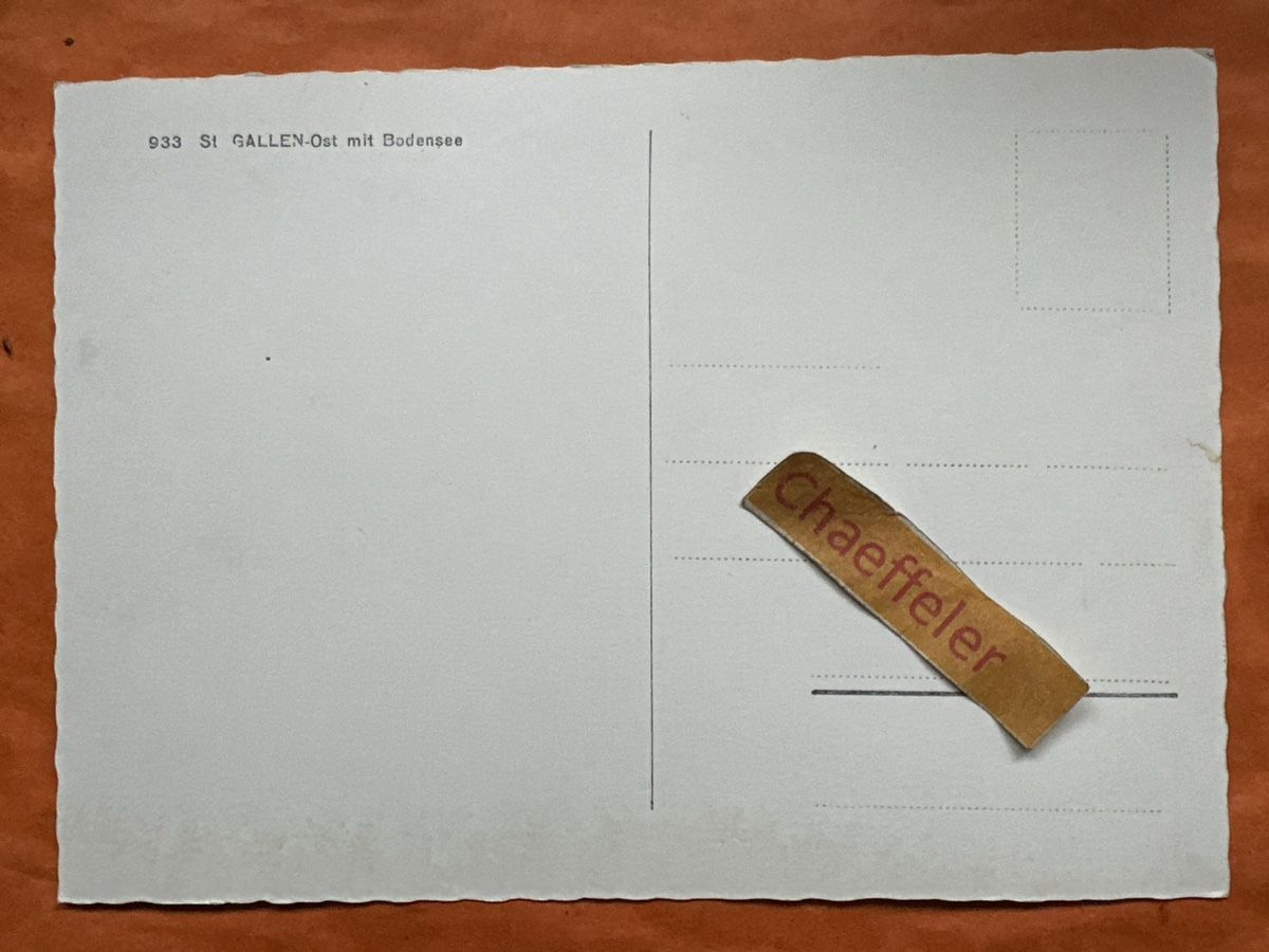 Cartoline postali: Alte Ansichtskarte von St. Gallen-Ost mit Bodensee – Usato da Zürich venduto da Chaeffeler 1